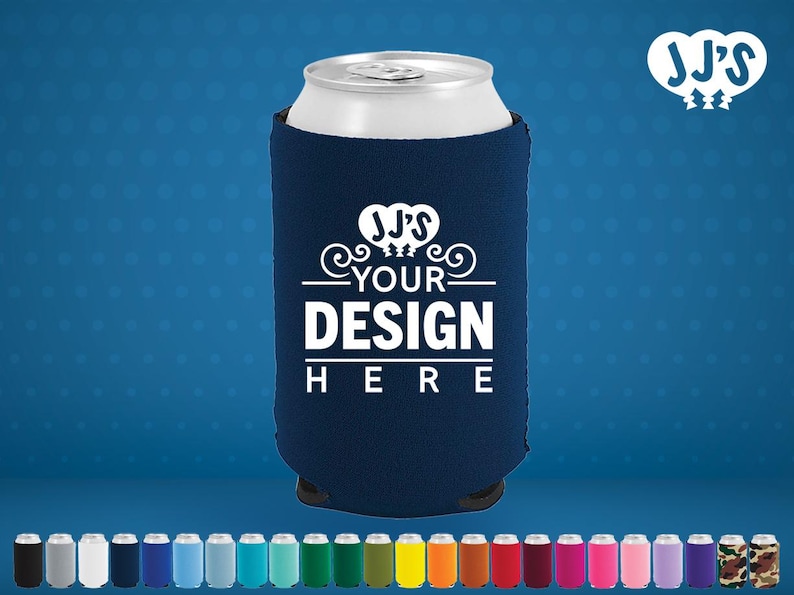 Custom Neoprene Can Coolers, Personalized Can Huggers image 1