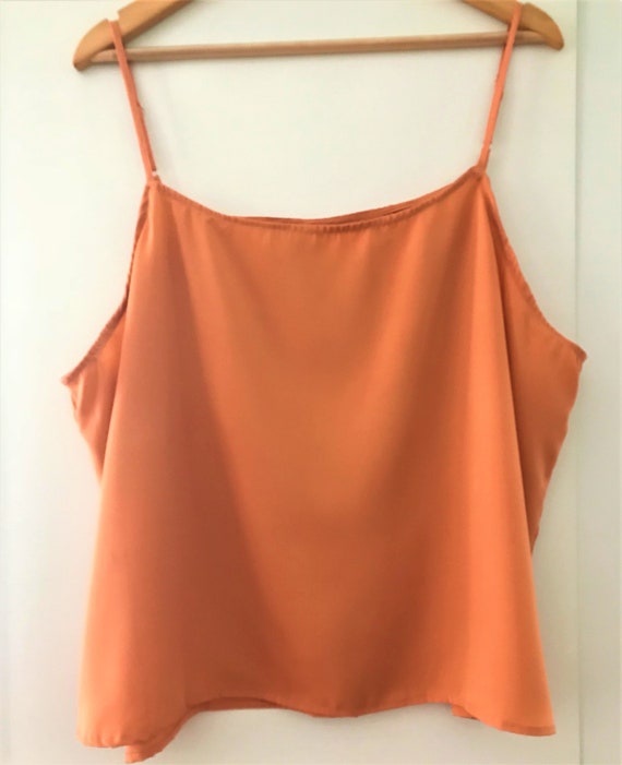 Apricot Orange Cami Adjustable straps/ Loose camisole/ | Etsy