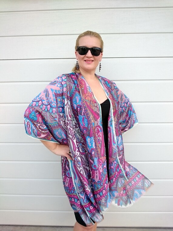 sheer kimono top