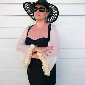 Chic Chiffon Bolero Shrug Jacket for Wedding Cover Up or Evening Wear