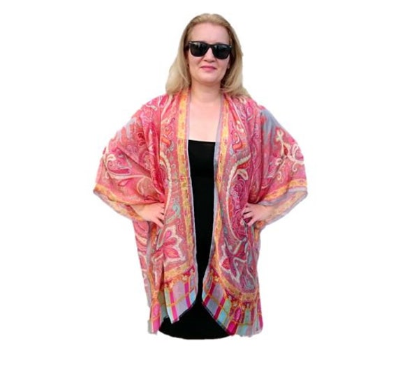 sheer kimono top