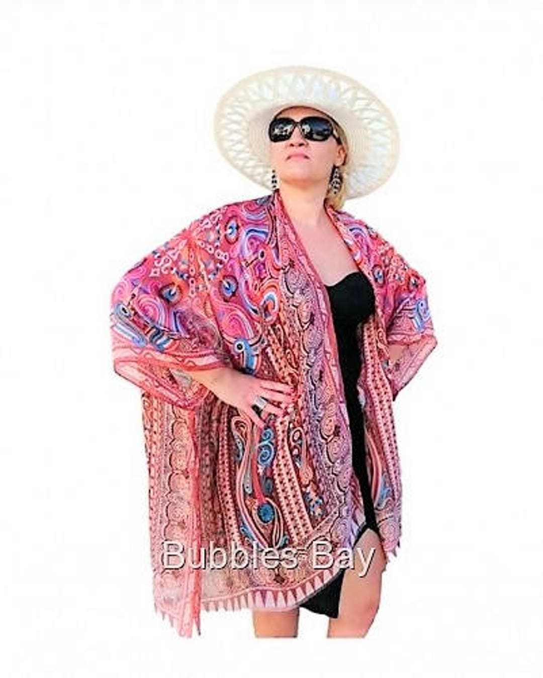 Silk Kimono Robe / Paisley Kimono Cardigan / Black Kimono - Etsy Australia