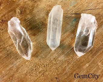 Clear Quartz Point - Quartz Crystal Point - Raw Natural Quartz Points - Raw Natural Rock Crystal Quartz Point - Jewelry Crafts and Healing