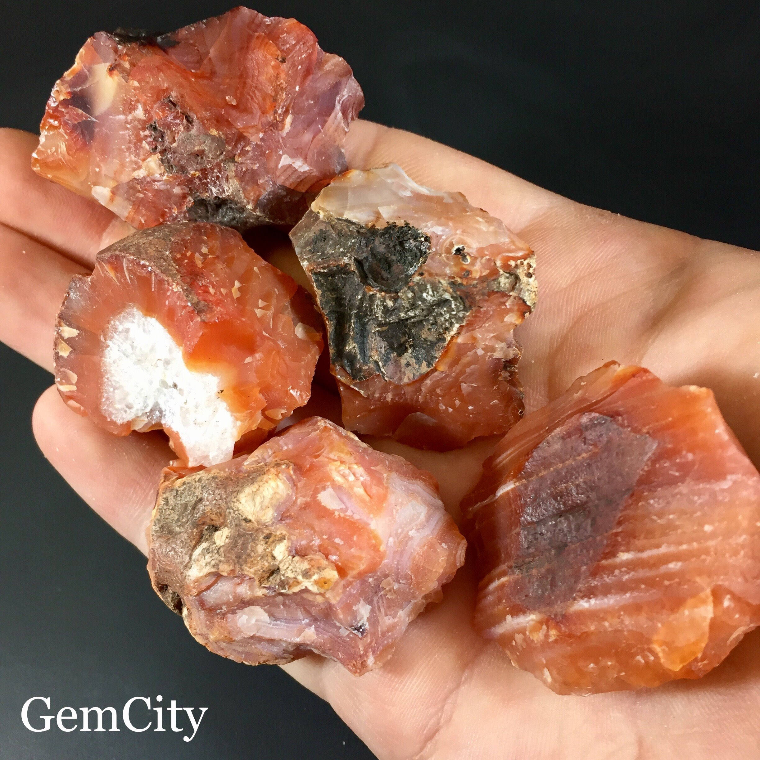 Raw Carnelian Crystal - Natural Carnelian