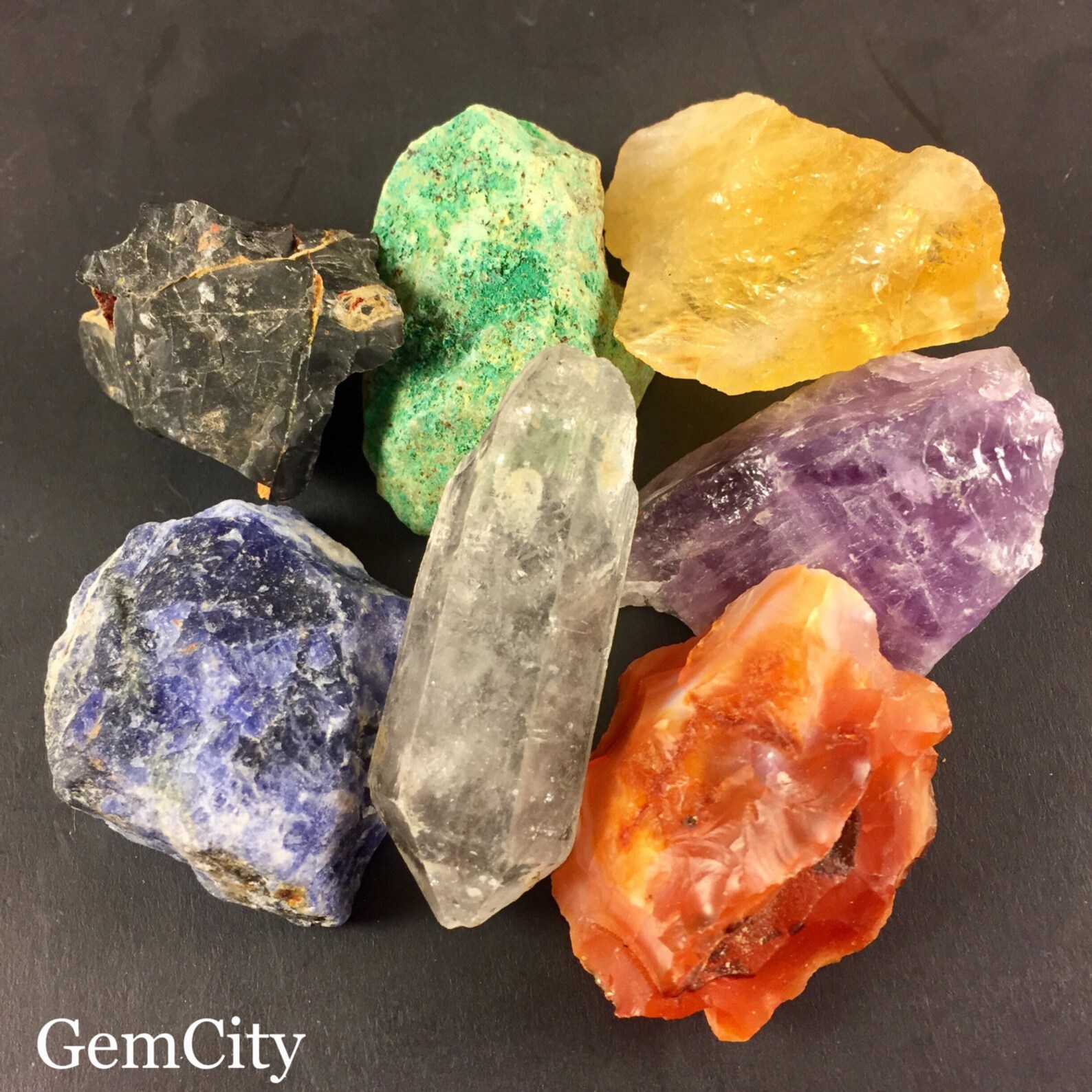 Chakra Chakras Chakra Stone Set Chakra Healing Stones Etsy