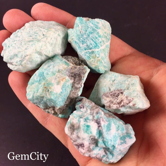 Raw Amazonite Stone Rough Amazonite Healing Crystals Etsy Raw Amazonite Stone Rough Amazonite Healing Crystals Etsy