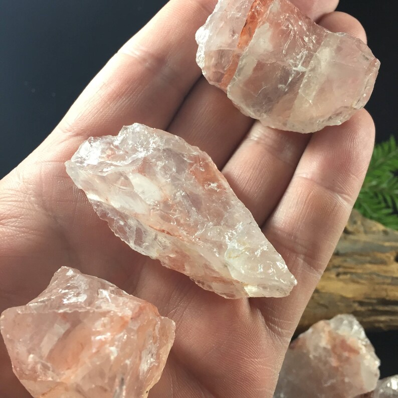 Raw Fire Quartz Crystal Natural Fire Quartz Fire Quartz Etsy