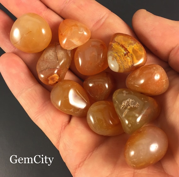carnelian polished stone