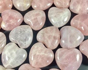 30mm Rose Quartz Heart