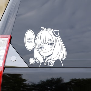 Heh Heh Anime Car Window Decal!
