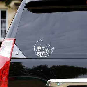 Smiling Moon Anime Car Decal!