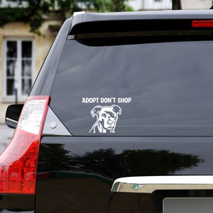 Adopt Dog Car Decal!