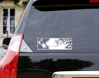 Pink Star Anime Car Decal!