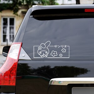 Cute Rabbit Bow Anime Car Decal!