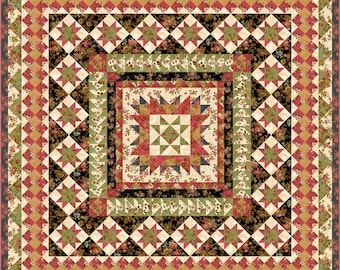 Garden Star Medallion Quilt Pattern PDF DOWNLOADABLE PATTERN