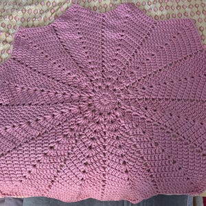 Pink Star Crochet Blanket