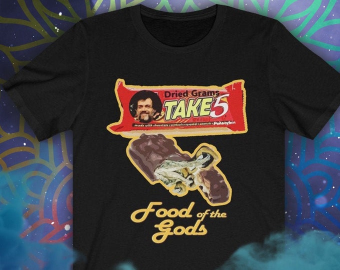 Terence McKenna Unisex Tee / Metaphysical Psychonaut / Five Grams / Food of the Gods