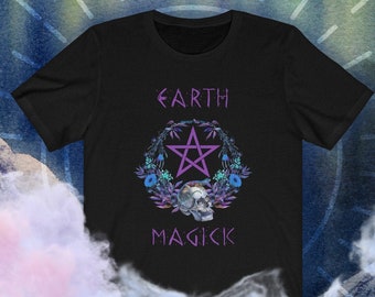 Earth Magick Unisex T-Shirt / Pagan Pentacle / Shaman Spirit / Witchy Clothing