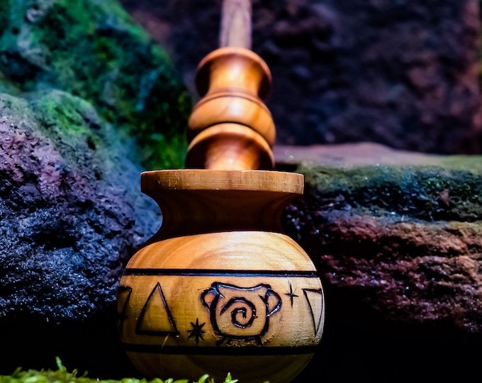 Cauldron Tobacco Pipe for Smoking The Elements / Occult Pagan Druid Shaman Ceremonial Pipe / Druidry Asatru Paganism Heathen Wicca Hippie
