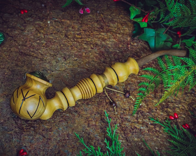 Odin The Destroyer Viking Pipe with Lid / Asatru Heathen Pagan / Thor Freya Norse Rune
