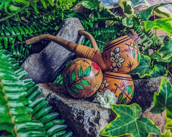 Rowan Ogham Wooden Pipe for Smoking / Tobacco Sherlock Pipe / Druid Celtic Greenman
