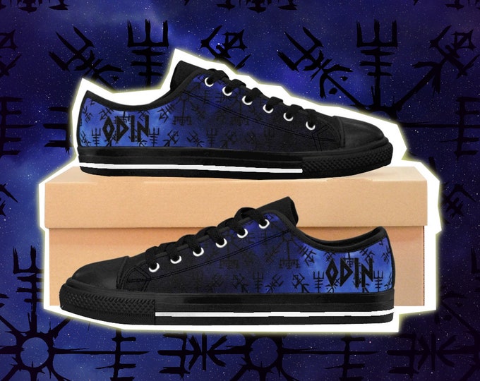 Viking Canvas Shoes / Odin Edition / Custom Sneakers / Viking Clothing / Pagan Clothing