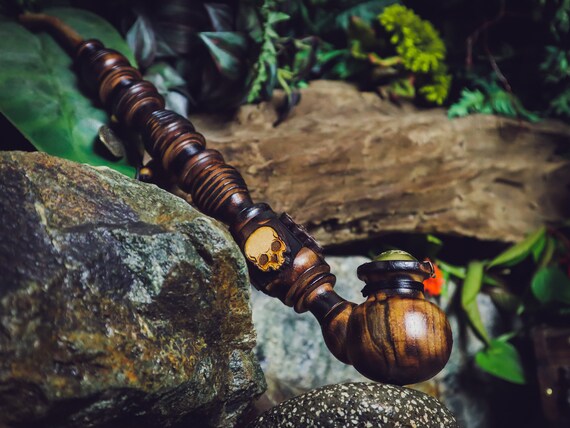 Shipwreck Pirate Tobacco Pipe / Handmade Wood Pipe for Smoking /  Churchwarden / Wooden / Functional Costume