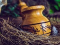 Raven Feather Odin Tobacco Pipe / Churchwarden Pipe / Smoking Pipe / Wooden Pipe / Viking Runes /