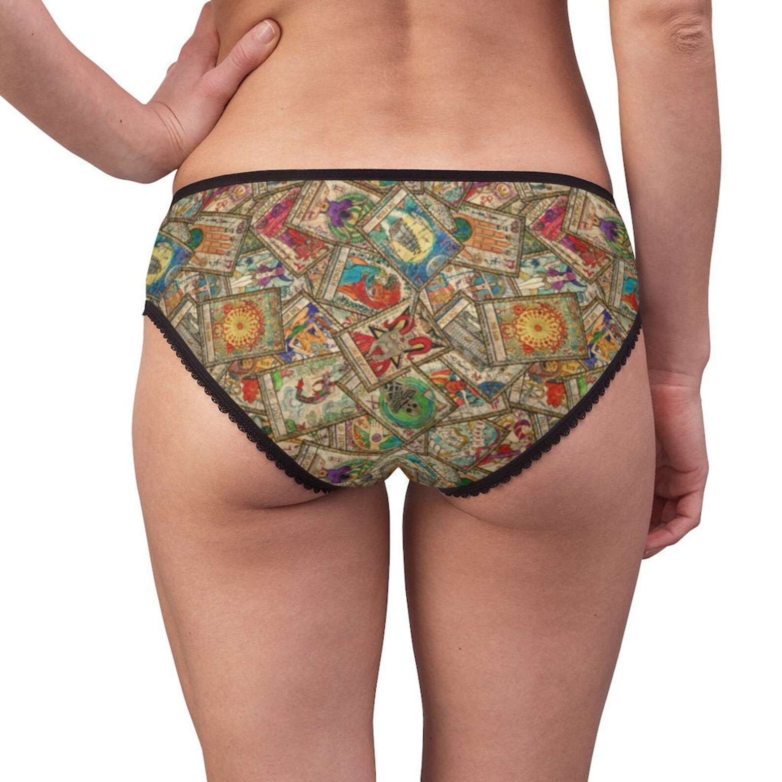 Witchy Tarot Design Underwear / Pagan Panties / Gothic Boho Etsy