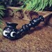 Black and White Witchy Pipe / Churchwarden / One of a Kind / Handpainted Handmade 