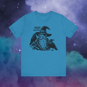 Odin the Wanderer Viking Style Tee / Unisex Jersey Short Sleeve Tee /  100% Cotton / Norse Viking Design / Bella+Canvas High Quality Print