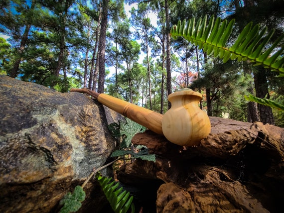 tobacco pipe sale Joyoldelf Pipe, Handmade Rosewood Smoking for Beginner with Foldable Pipe Stand, Pipe Pouch and Gift Box : Health & Household Alligator Blue (320 KS) (6mm)