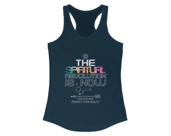 The Spiritual Revolution Tank Top / Psychonaut Space Quote McKenna Leary / Alan Watts Sagan