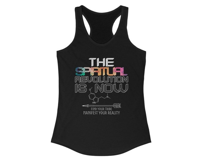 Spiritual Revolution Racerback Tank / Psychonaut Space Quote McKenna Leary / Alan Watts