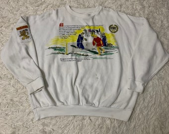 Vintage 80s 90s Adidas Lore Sport  Tennis Sweatshirt  Pullover