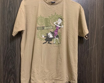 Vintage 90s Natasha And Boris The Adventures Of Rocky And Bullwinkle Comedy Promo Universal Studio T Shirt