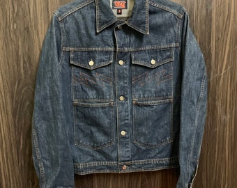 Vintage 90s Walter Van Beirendonck W&L.T Denim Trucker Jacket Size M