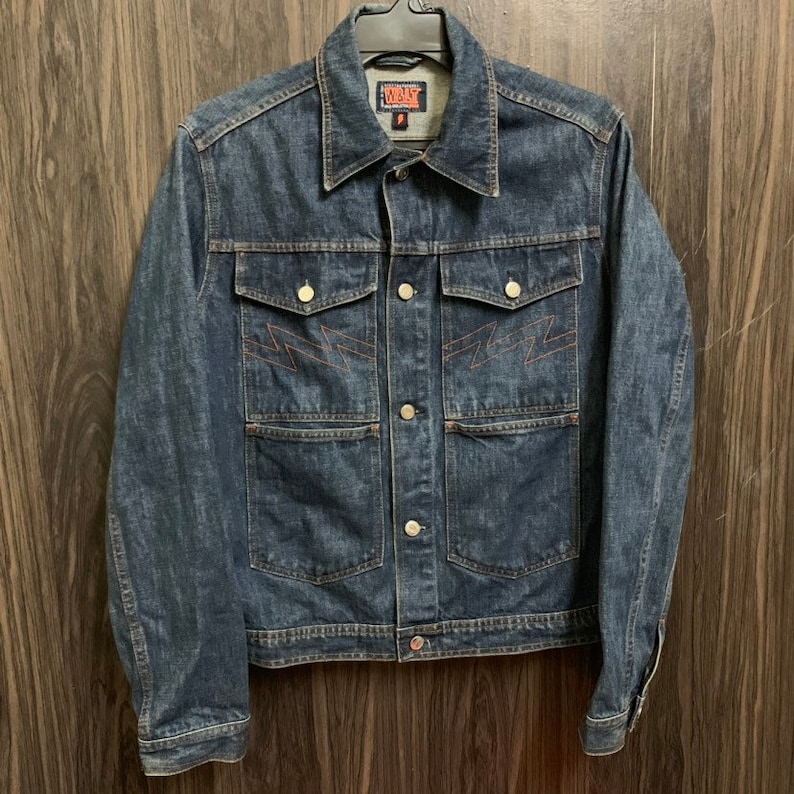 Vintage 90s Walter Van Beirendonck W&L.T Denim Trucker Jacket Size M image 1