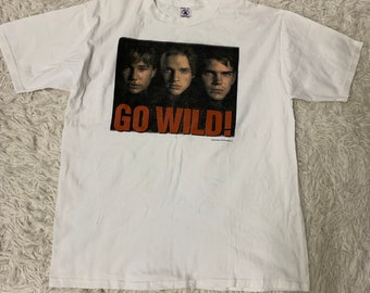 Vintage 1997 Wild America Movie Promo T Shirt Go Wild Johnathan Taylor Thomas Size XL