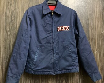 Vintage 80s 90s NOFX Worker Zipper Jacket