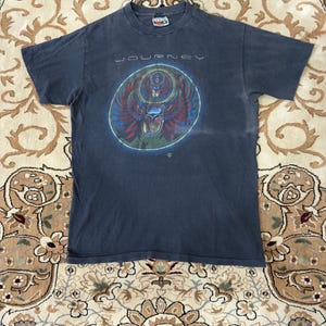 Vintage 80s Journey Captured Album Concert Tour 1981 T Shirt