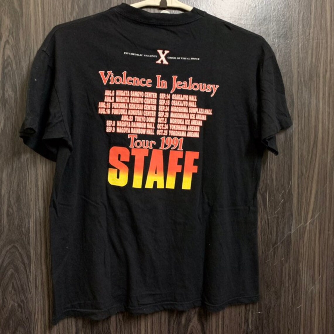 Vintage 90s X Japan Violence in Jealousy 1991 Tour Concert T | Etsy
