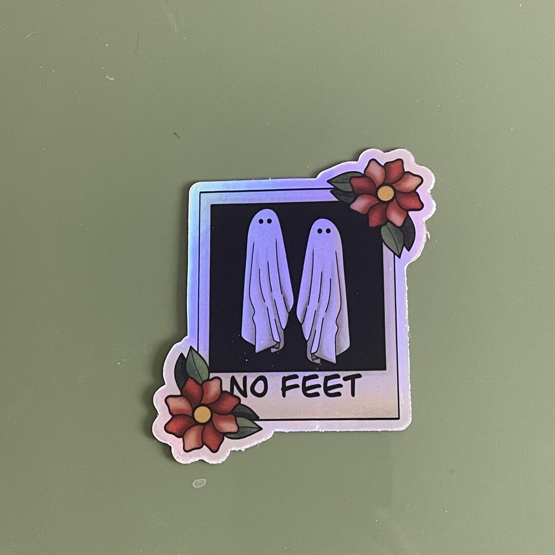 Beetlejuice Ghost Polaroid Holographic Sticker - Etsy
