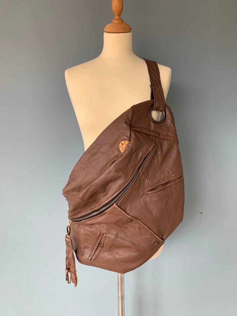 Fanny Pack Bumbag XXL from brown leather