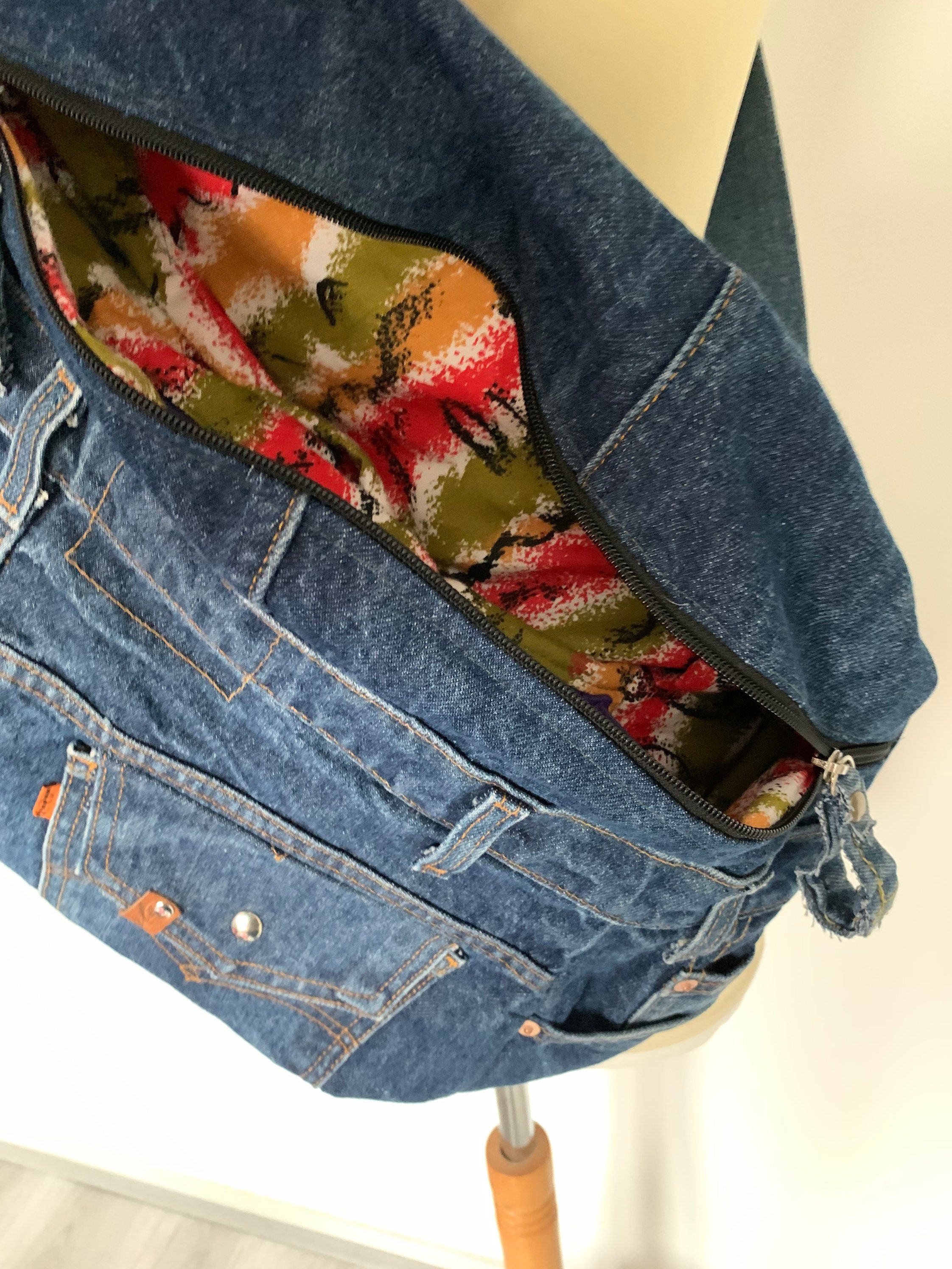 Fanny Pack xxl Oversize bumbag hobotas crossbag recycled Levi's Jeans