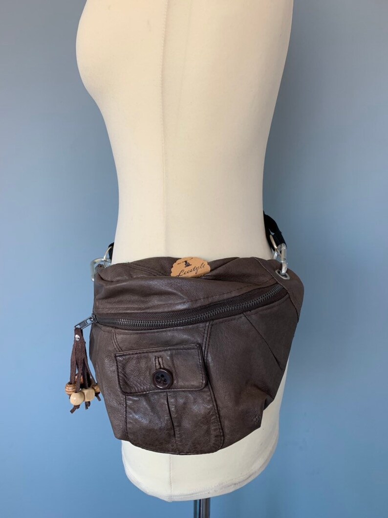 Fanny pack leer bumbag Waist bag crossbodybag