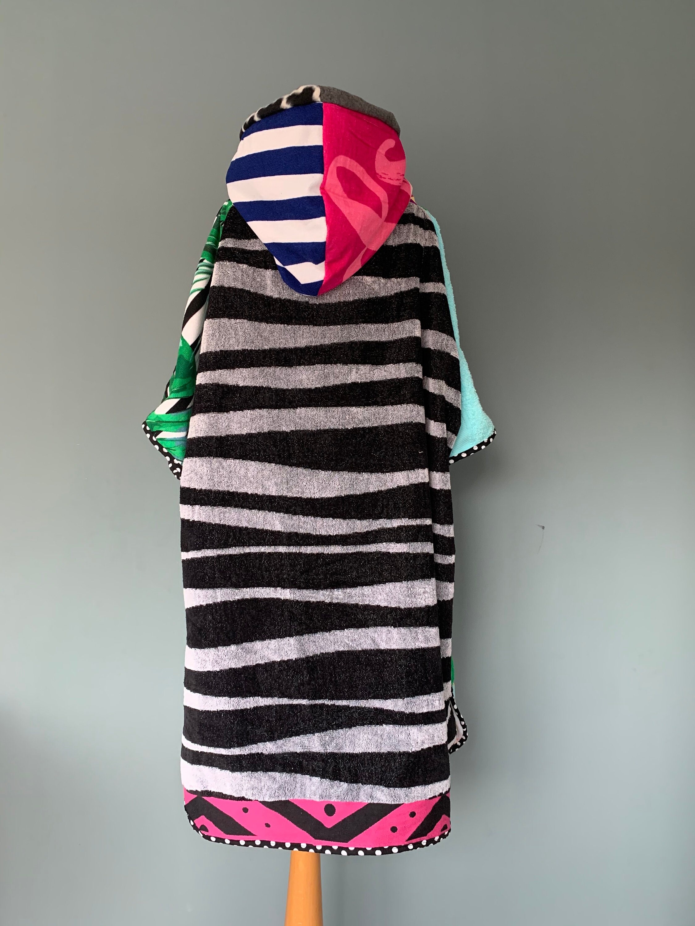 towelling poncho womens
