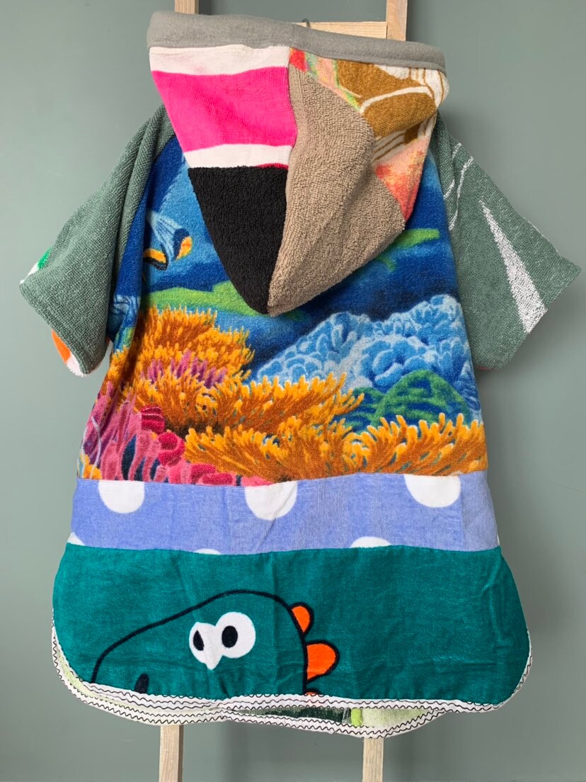 Surf Poncho Bathcape Omkleedhandoek Zwemhoodie for children