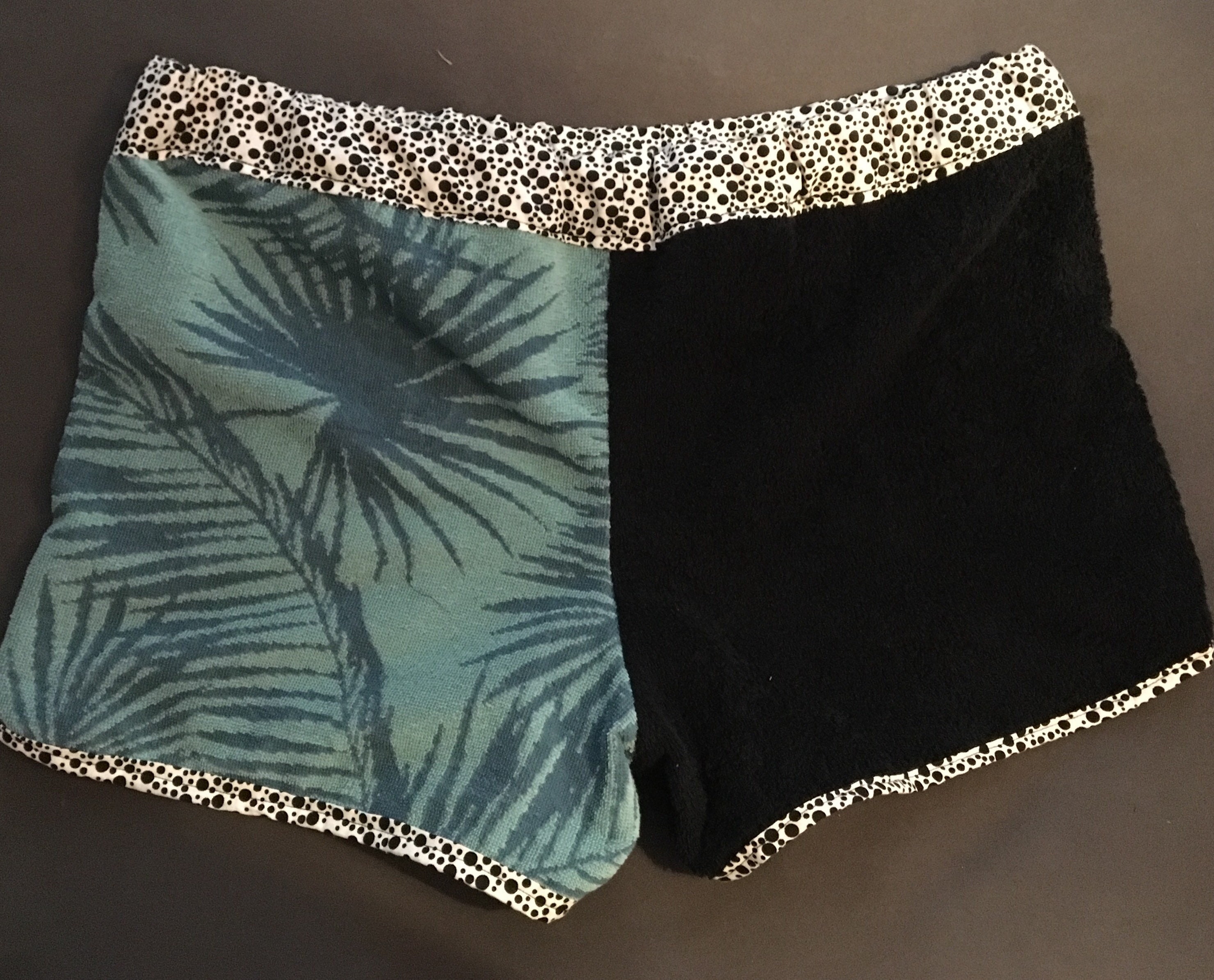 Terry Briefs, Terry Short, tropical beach short, towel short, hot pants