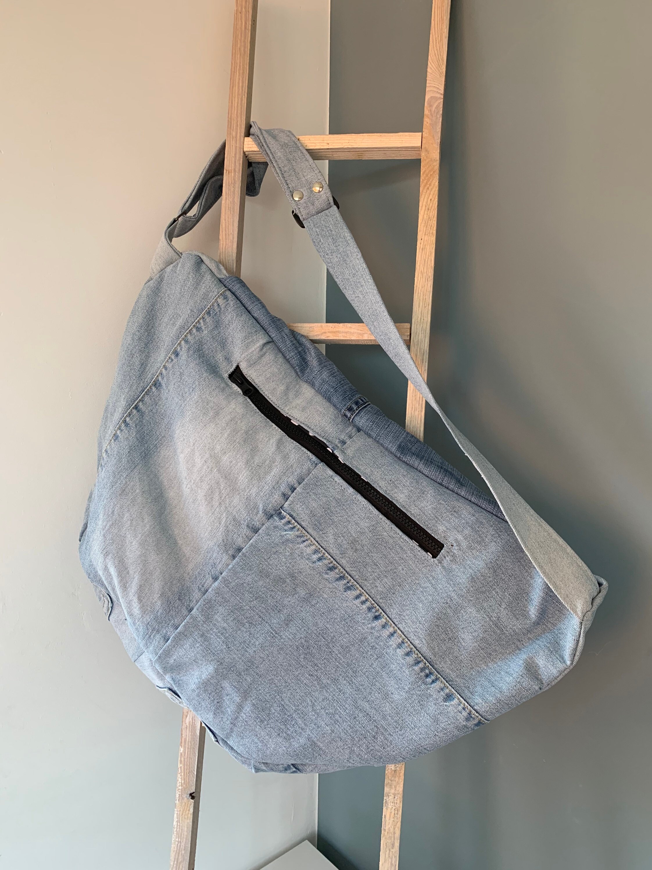 Fanny Pack xxl bumbag hobotas crossbody bag recycled Levi's Jeans